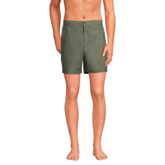 Lands' End Men's Unlined Hybrid Swim Shorts image {6}