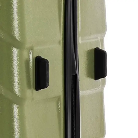 InUSA Aurum Lightweight Hardside Medium Checked Spinner Suitcase - Green image {10}