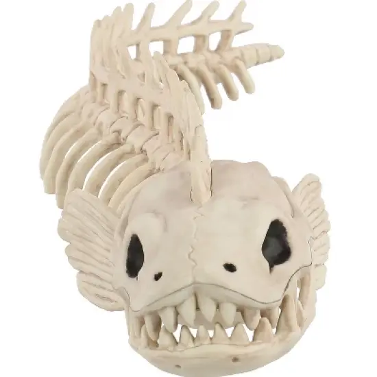 Seasons USA Eel Skeleton Prop Halloween Decoration -  - Off-White image {3}
