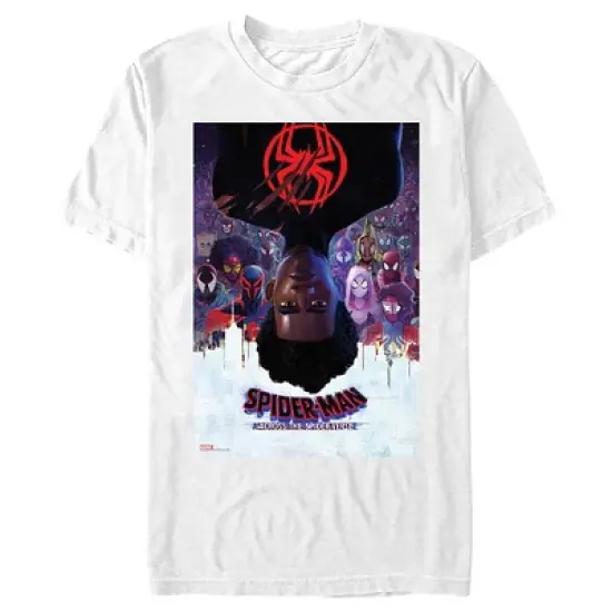 Men's Spider-Man: Across the Spider-Verse Miles Morales Movie Poster T-Shirt image {5}
