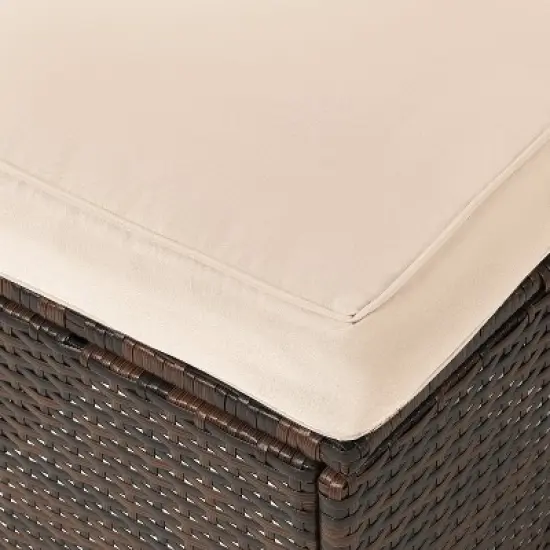 6 Piece Outdoor Patio Furniture Set with Cushions and Coffee Table image {2}