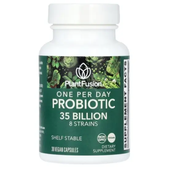 PlantFusion One Per Day Probiotic, 35 Billion, 30 Vegan Capsules image {2}