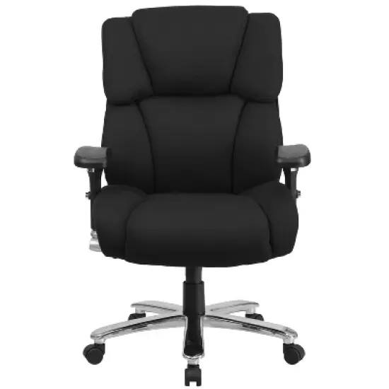Flash Furniture HERCULES Series 24/7 Intensive Use Big & Tall 400 lb. Rated Executive Swivel Ergonomic Office Chair with Lumbar Knob and Tufted Headrest & Back image {8}