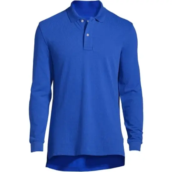 School Uniform Young Men's Long Sleeve Mesh Polo Shirt image {10}