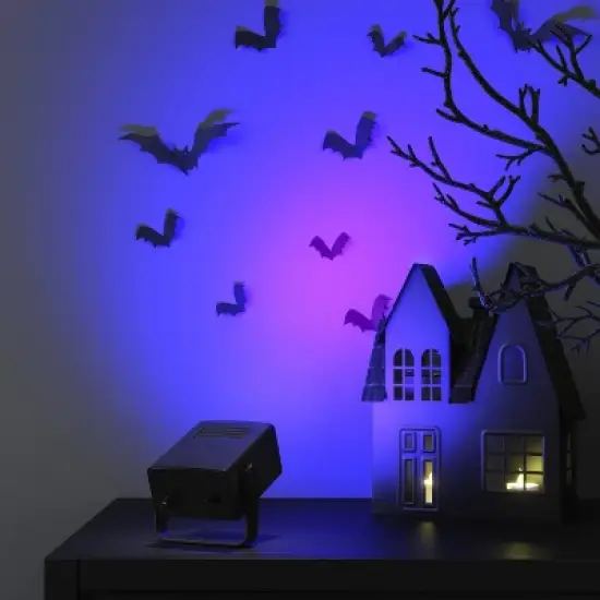 Indoor LED Battery Operated Halloween Strobe Light with Adjustable Speed Purple - Hyde and EEK! Boutique&trade;: Haunted House Theme, 5 LED Bulbs image {1}
