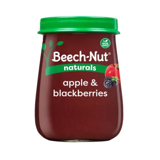 Beech-Nut Non-GMO Naturals Apple & Blackberry Baby Food Jar - 4oz image {7}