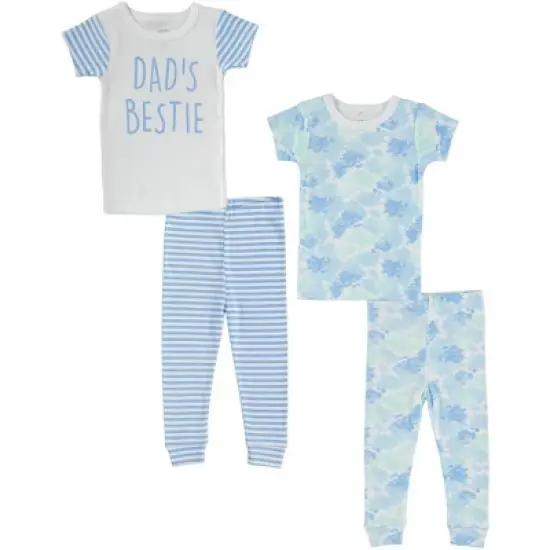 Cutie Pie Gender Neutral Toddler and Infant Pajama Sleeper Matching Set image {8}