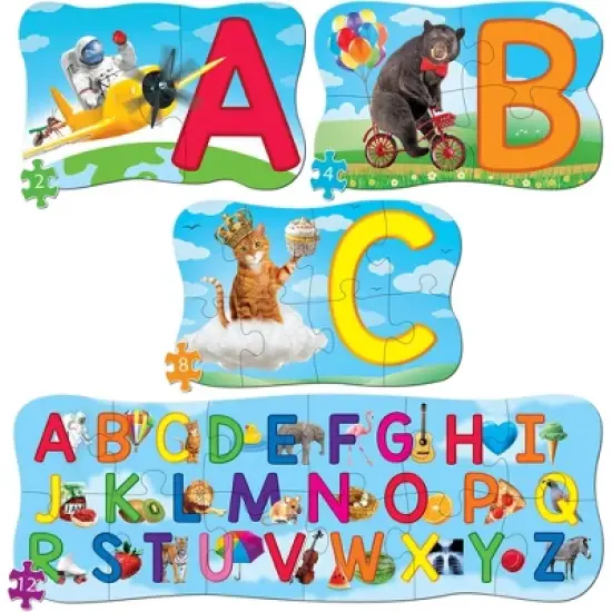 MasterPieces 26 Piece Jigsaw Puzzle for Kids - ABCs 4-Pack - 22.5"x8" image {2}
