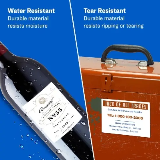 Avery Durable Easy Peel ID Labels, Sure Feed Technology, Permanent Adhesive, 2" x 2-5/8", 120 Labels (6793) image {2}