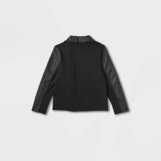 Women's Adaptive Seated Fit Moto Jacket - Universal Thread&trade; Black image {1}