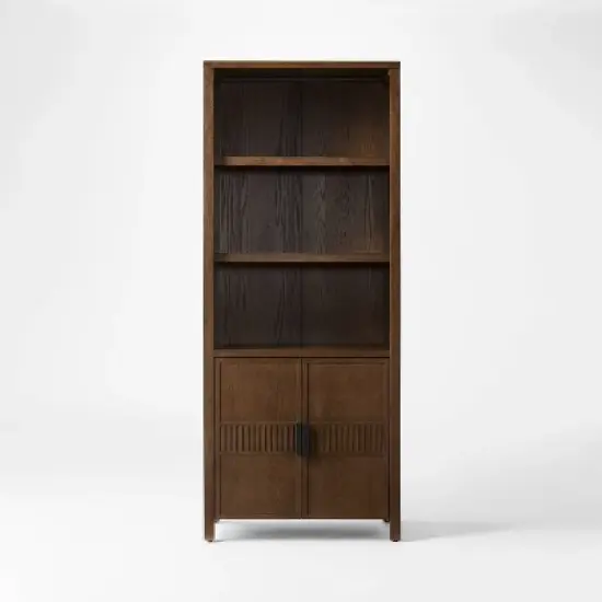 68.25" Dosinia Bookshelf Brown - Threshold&trade; designed with Studio McGee image {2}