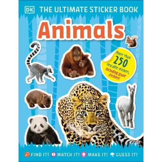 The Ultimate Sticker Book Animals - by  DK (Paperback) image {1}