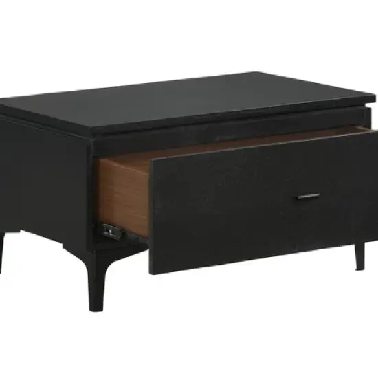 Legend 1 Drawer Nightstand Black - Armen Living image {5}