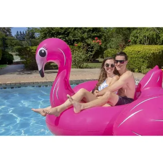 Poolmaster Jumbo Flamingo Swimming Pool Float Rider image {6}