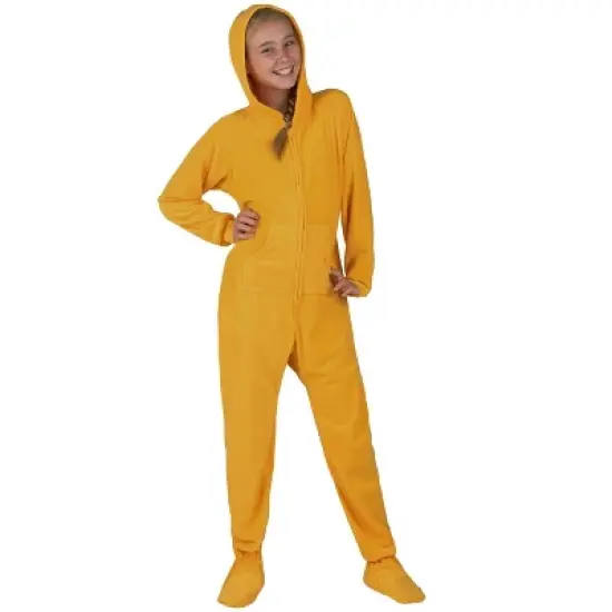 Footed Pajamas - Creamsicle Kids Hoodie Fleece Onesie image {2}