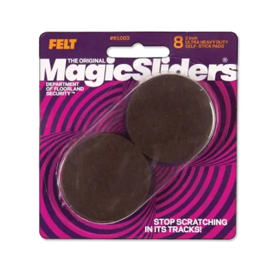 Magic Sliders 8pk 2" Round Ultra HD Self-Stick Pads Oatmeal image {4}
