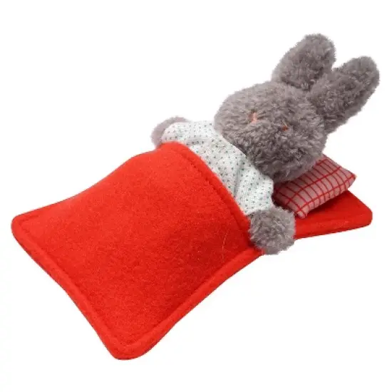 Manhattan Toy Little Nook Berry Bunny Stuffed Animal with Removable Clothing, Sleeping Bag & Keepsake Box image {8}