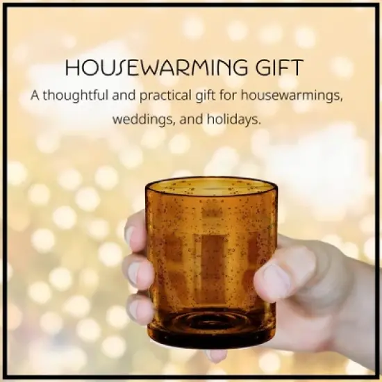 Artland Iris Double Old Fashioned Glass, 14 oz, Set of 4 image {3}