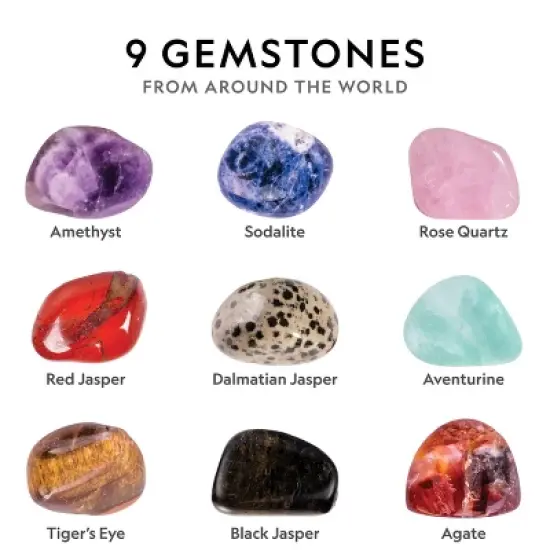 NATIONAL GEOGRAPHIC Rock Tumbler Kit, 3LB Extra Large Capacity, 3LB Rough Gemstones, 4 Polishing Grits, Jewelry Fastenings, Educational STEM Science Kit image {2}