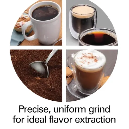 Hamilton Beach Pro Burr Grinder 80405: Electric Coffee Bean Grinder, Variable Settings, 12 Cup Capacity, Black image {6}