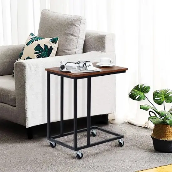 Laptop Holder Sofa Side End MobileTable Multiple Stand Desk Notebook Beside Wood image {5}