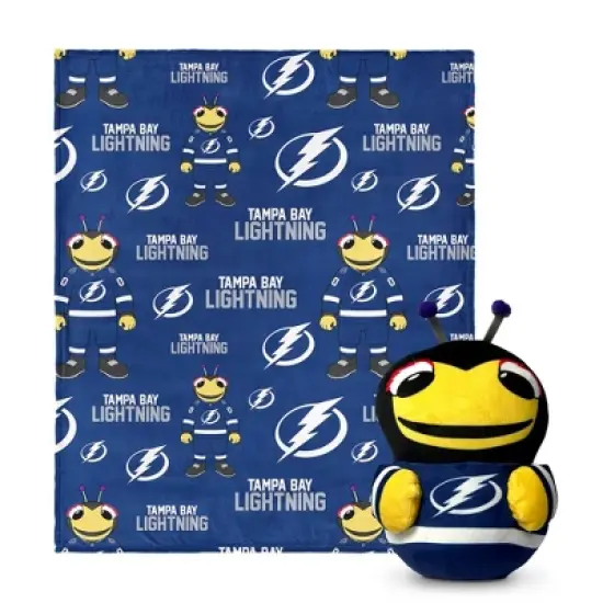 NHL Tampa Bay Lightning Mascot Silk Touch Throw Blanket and Hugger image {3}