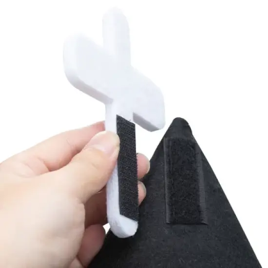 DOMETOUR Gothic Cat Tree with Coffin Bed, 64in Black Cat Tower with Condo, Platform, Sisal Scratching Posts, Perch, Ramp, Toy, Cat House for Indoor image {14}