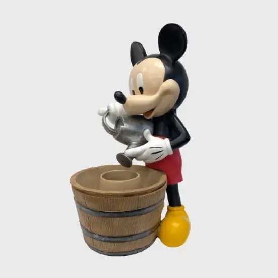 Disney 25.25" Mickey Mouse Garden Resin Planter Fountain image {2}