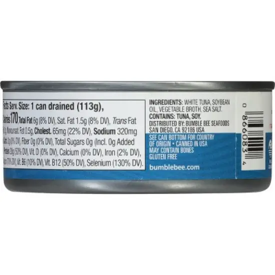 Bumble Bee Solid White Albacore Tuna in Vegetable Oil - 5oz image {1}