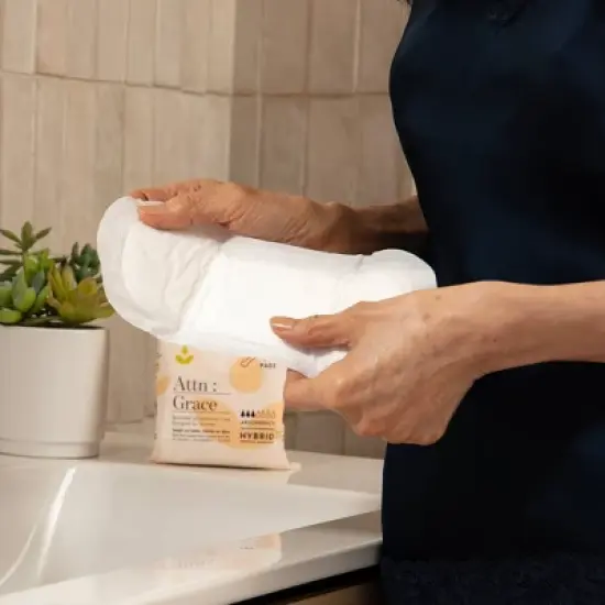Attn: Grace Incontinence Hybrid Pads - Light Absorbency - 14ct image {6}