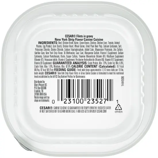 Cesar Filets in Gravy Small Breed Wet Dog Food image {1}