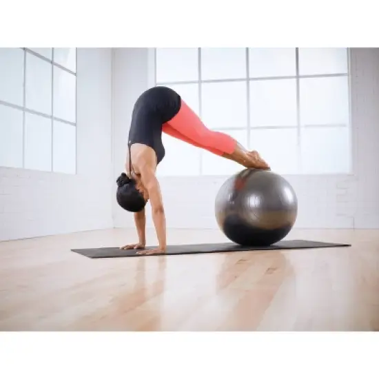 Stott Pilates Stability Ball with Pump - Gray (75cm) image {2}