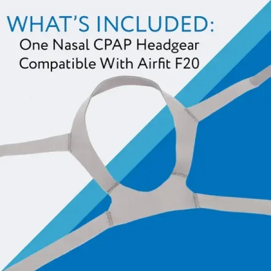 Impresa Replacement Headgear Compatible with F20 (Large) Nasal Pillow CPAP Mask image {3}