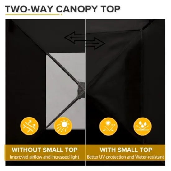 EAGLE PEAK Flex Ultra Compact 4x4 Pop-up Canopy Tent with Vented Top image {4}