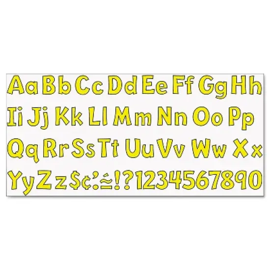 Trend Ready Letters Playful Combo Set Yellow 4"h 216/Set T79743 image {4}