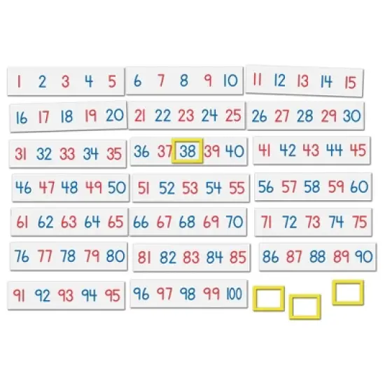 Learning Resources Magnetic Number Line 1-100, 20 Magnets, Sets of 5 Magnets, Ages 3+ image {2}