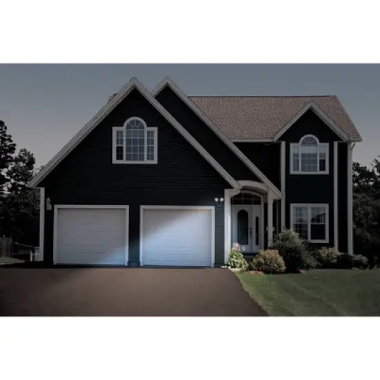 Maxsa Innovations Battery Powered Motion Activated Dual Head LED Security Spotlight: Outdoor Security Light, Weather-Resistant image {2}