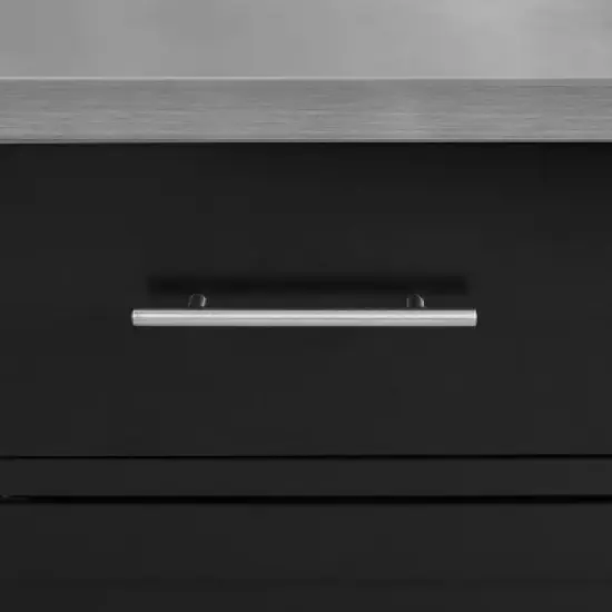 Full Savannah Stainless Steel Top Kitchen Island Cart - Crosley image {12}