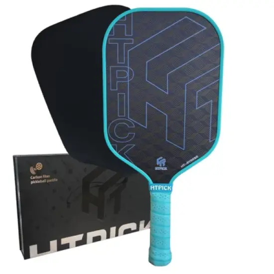 Aukfa Thermoformed Pickleball Paddle &ndash; Hot Press Molded Carbon Fiber Face with 16mm Polypropylene Core & Fabric Woven Spin Surface image {8}
