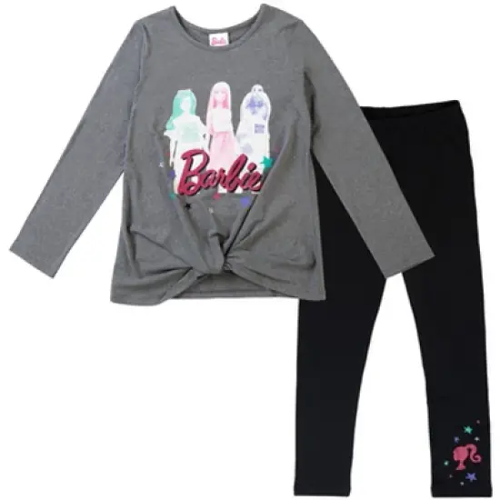 Barbie Girls T-Shirt and Leggings Outfit Set Toddler to Big Kid  image {7}
