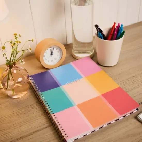 Happy Brands Organized July 2025 - June 2026 Weekly/Monthly Planner 9.37"x11.12" Multicolor Cool Brights image {17}