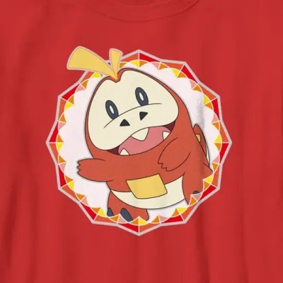 Boy's Pokemon Fuecoco Circle T-Shirt image {1}