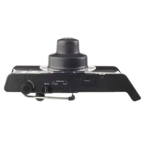 PL8 Professional Mandoline Black: Stainless Steel & ABS Vegetable Slicer, 4 Blades, Dishwasher-Safe image {2}