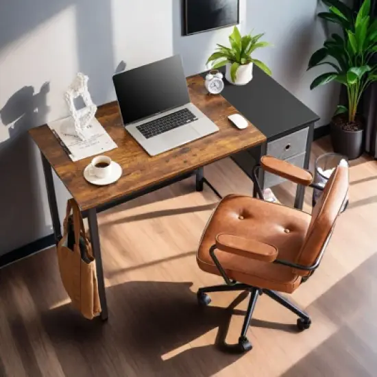 FONTOI Ergonomic Standing Desk, Height Adjustable Computer Desk with Control Panel image {7}