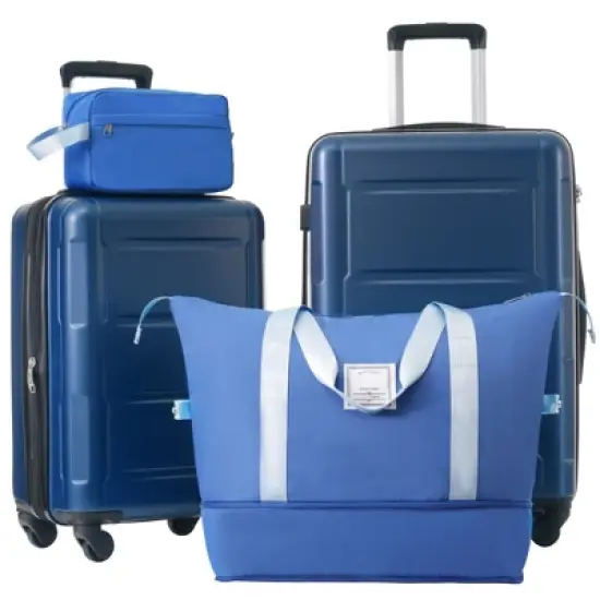 Lycvki 2 Piece 20in+24in Luggage Set with Bags and Expanable Spinner Wheels with TSA Lock image {14}