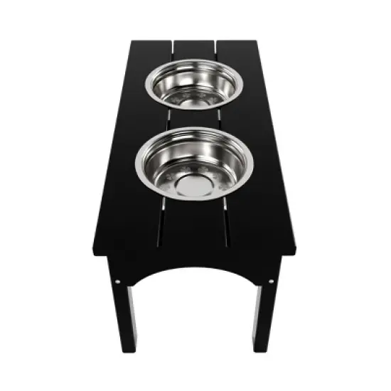 WestinTrends Elevated Pet Feeder for Cats and Dogs Puppy, Removable stainless steel eating Bowl, All Weather Resistant image {4}