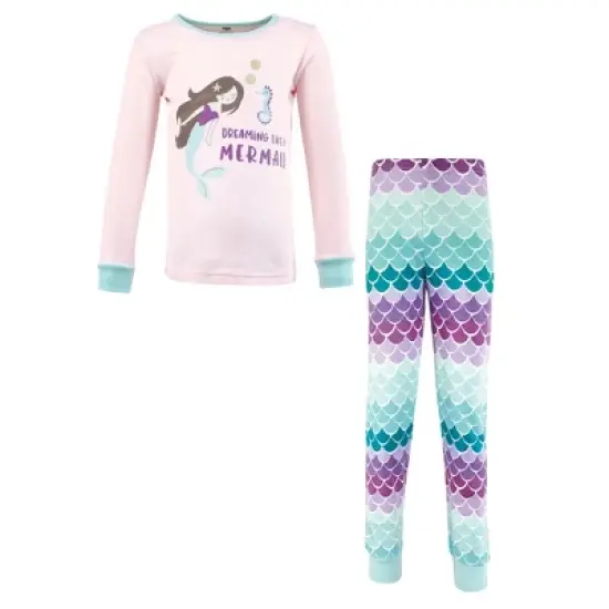 Hudson Baby Girl Cotton Pajama Set, Mermaid image {9}