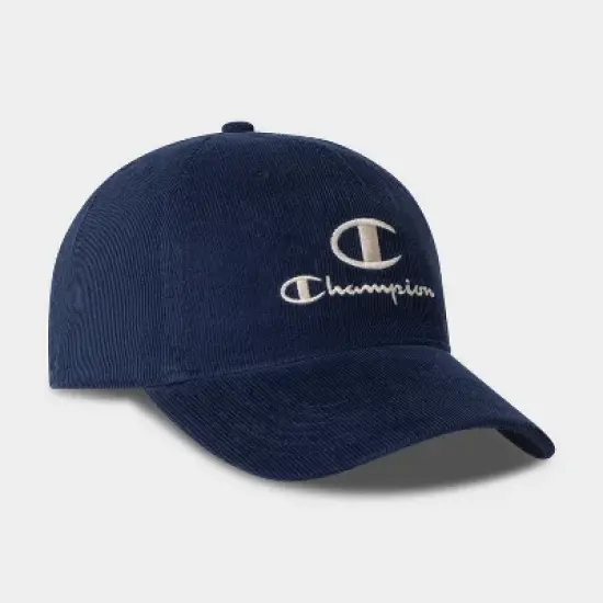 Champion Adult Hobby Corduroy Baseball Hat - Navy image {2}