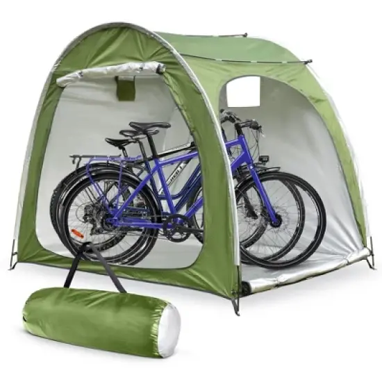 MOEPISY Nylon Portable Bike Shed Green image {5}