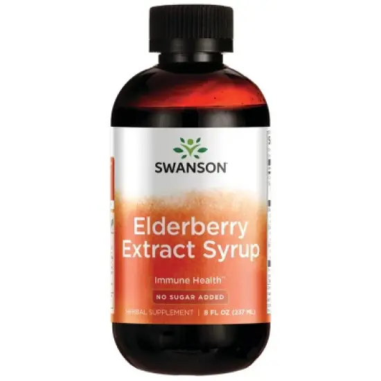 Swanson Herbal Supplements Elderberry Extract Syrup Liquid 8 fl oz image {6}